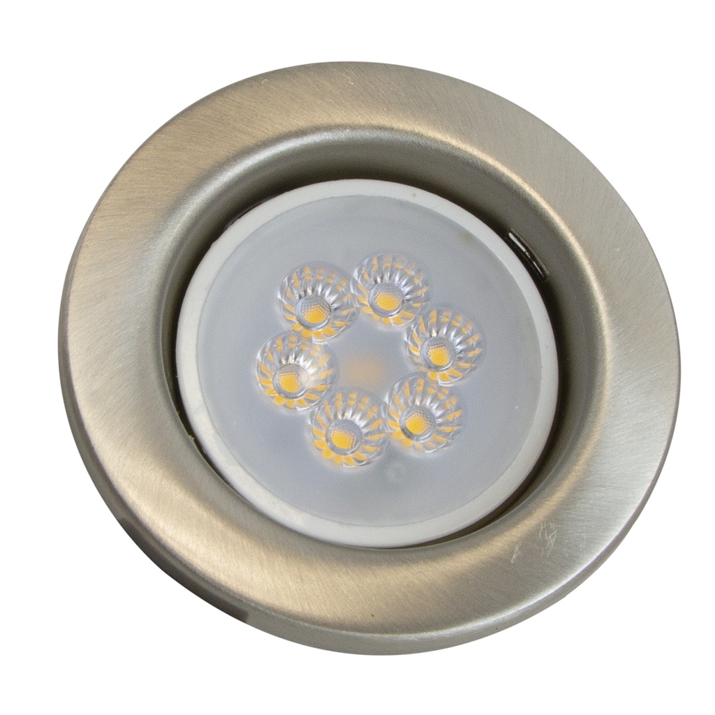 Lámpara Empotrable 50 W Color Níquel de 1 Luz