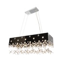 Lámpara Colgante Acero&cromo Led Integrado Luz Cálida 4200k