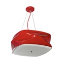 Lámpara Colgante de Techo Lumicentro Color Rojo 60 W de 3 Luces
