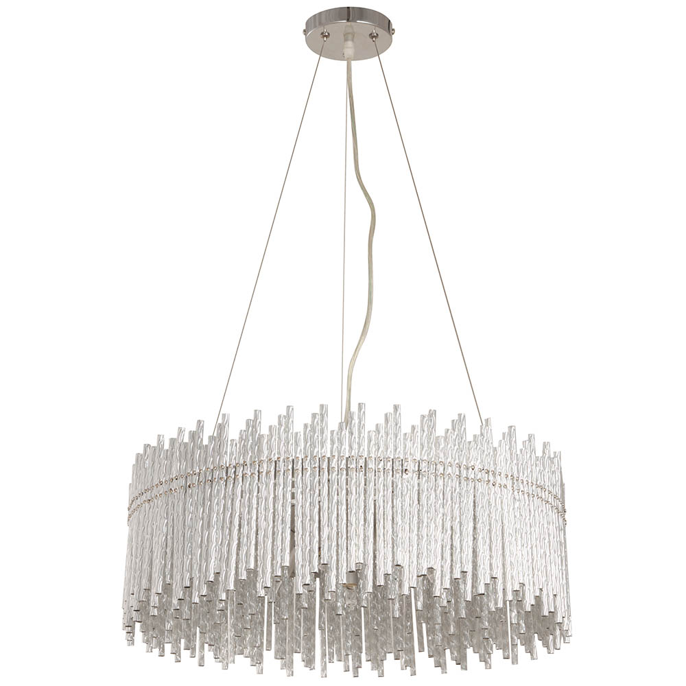 Lámpara Colgante Color Blanco Brillante 40 W de 8 Luces