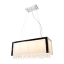 Lámpara Colgante Cadenas De Cristal Cromo G9 8 Luces