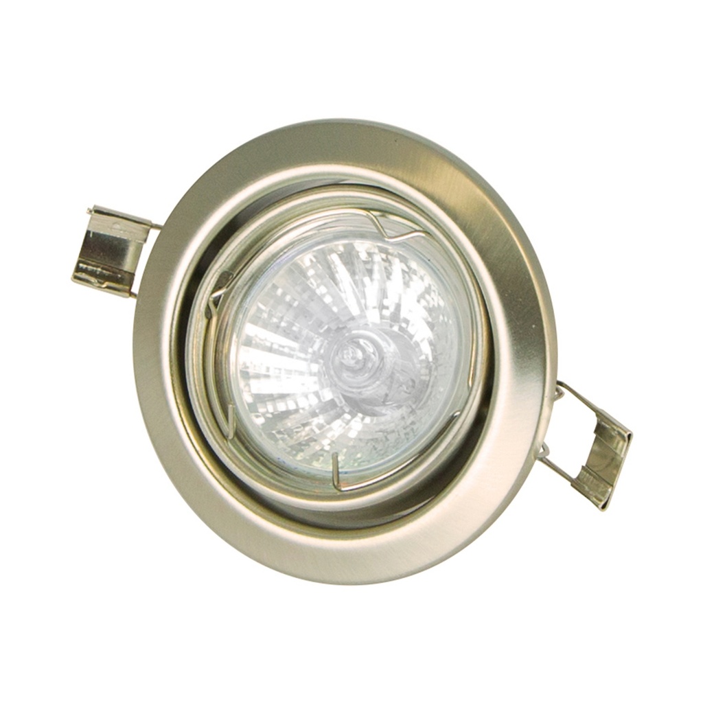 Lámpara Empotrable Lumicentro Níquel Satinado 1 Luz 50W G6.35