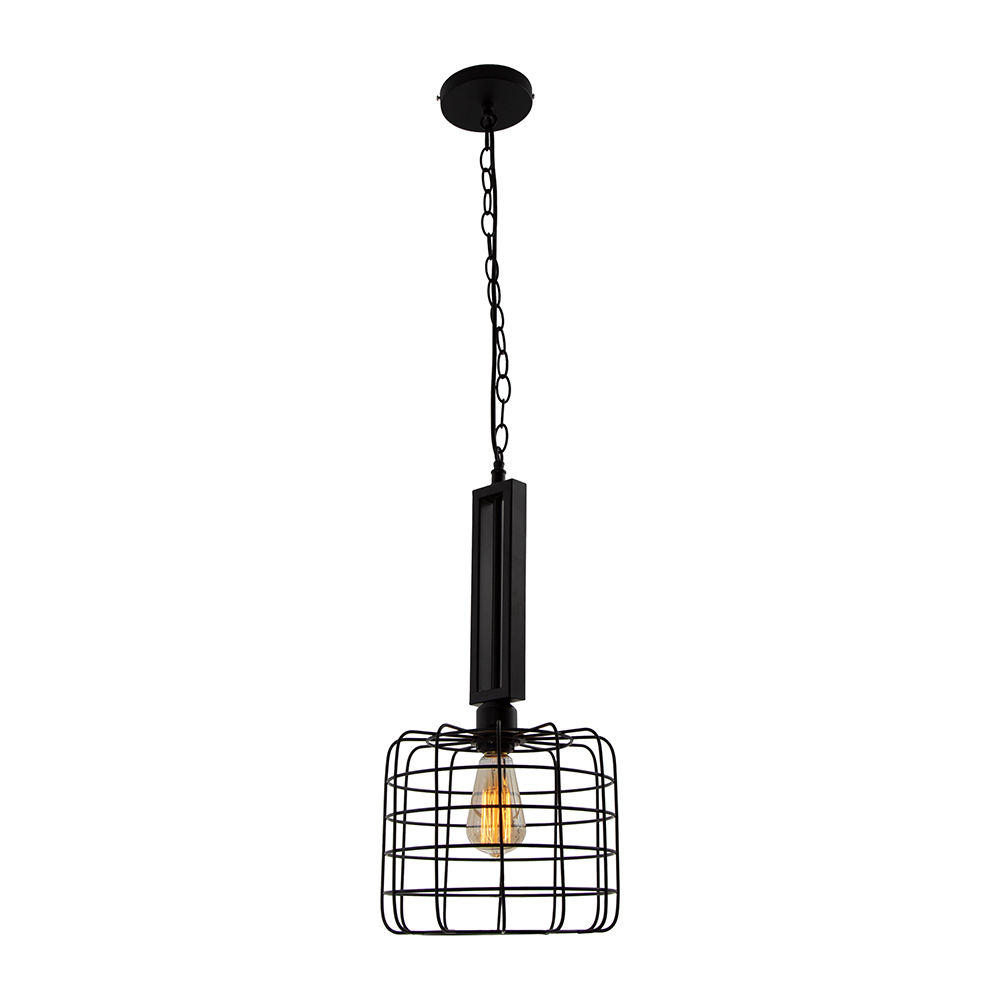 Lámpara Colgante Lumicentro Color Negro Mate de 1 Luz