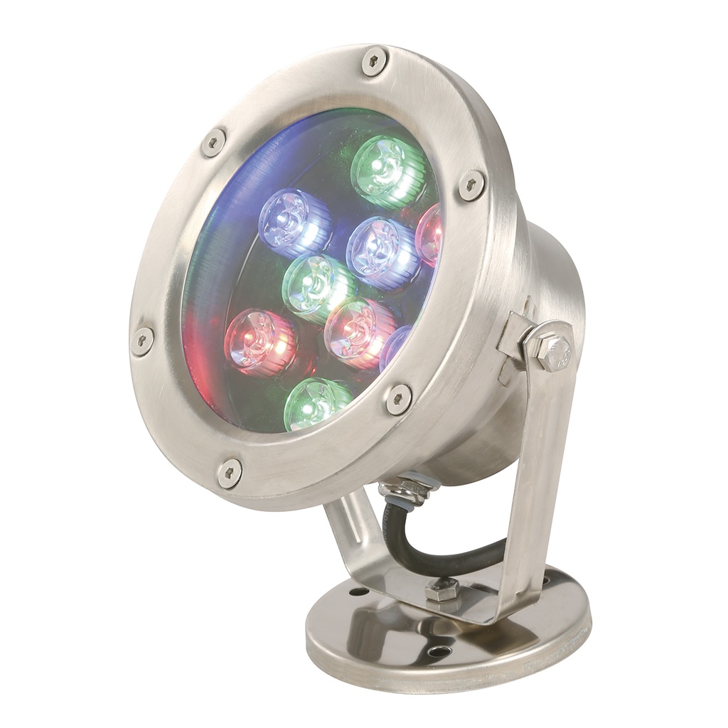 Reflector LED para exterior RGB 9 Watts