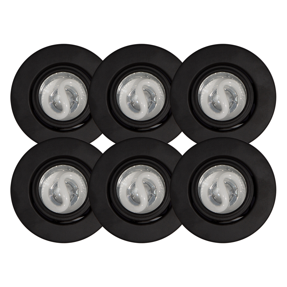 Lámpara empotrable de Techo Lumicentro Color Negro de 1 luz