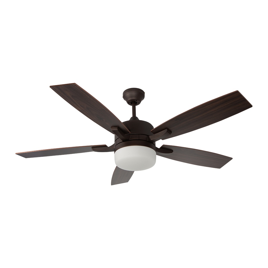Ventilador De Techo 52" Bronce 2L E27 40W Con Control De Pared