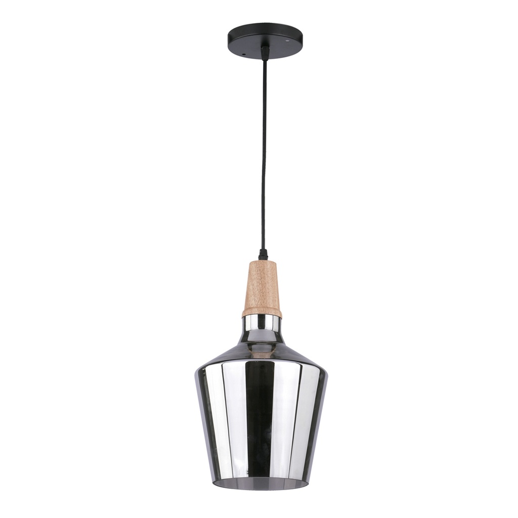 Lámpara Colgante Negra 40w E27 1 Luz