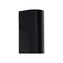 Aplique Pared Exteriores Cilíndrico Negro 3e Led Integrado 2