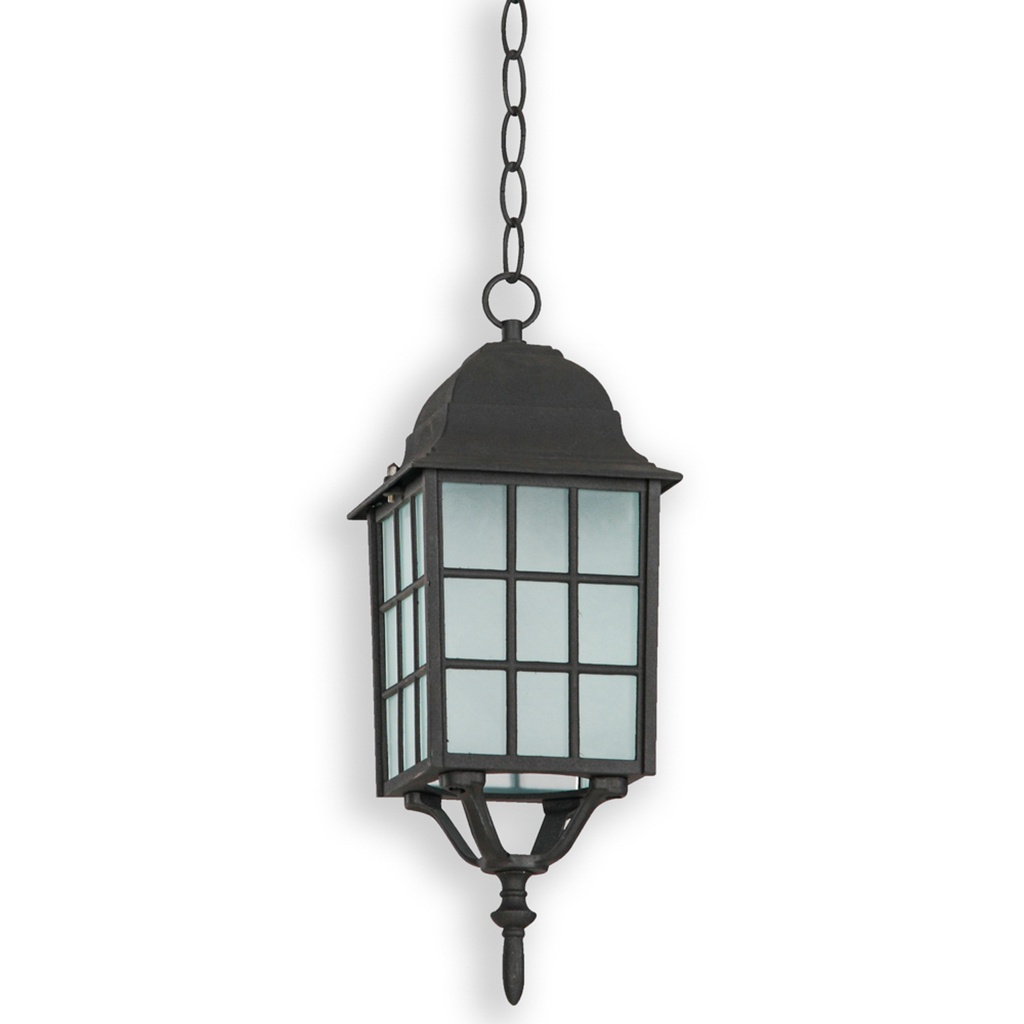 Lámpara exterior Techo, Negro 1L E27 100W