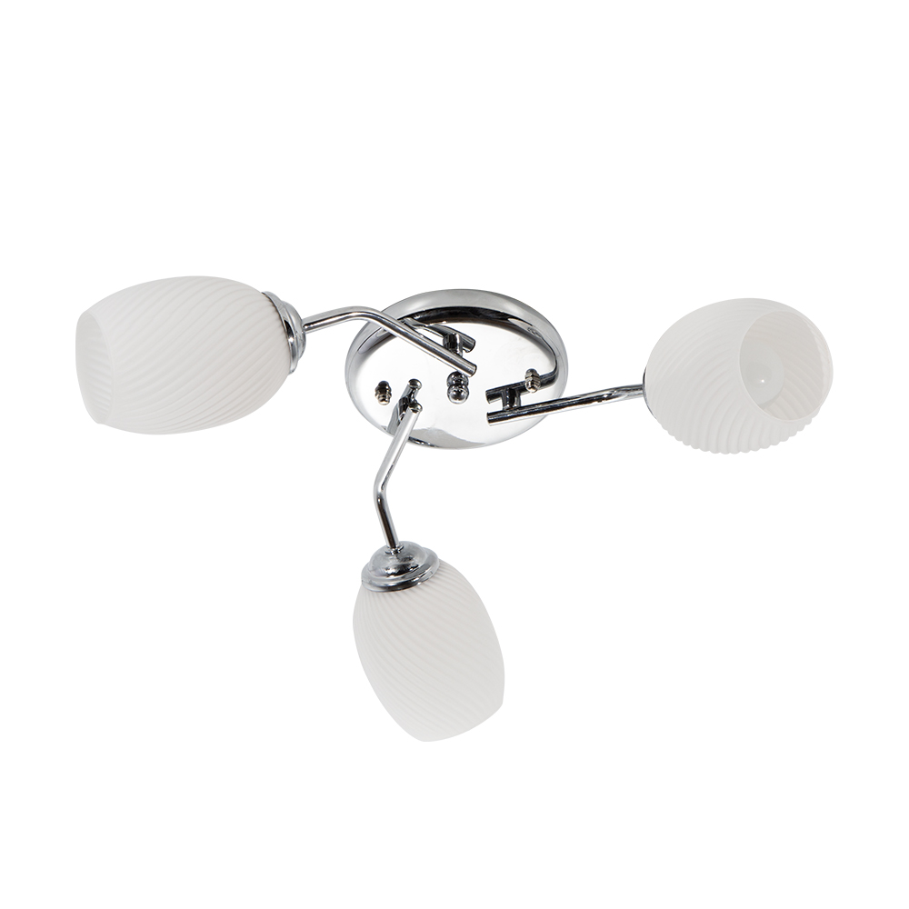 Lámpara de Techo Lumicentro Cromo 3 Luces 40W E27