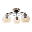 Lámpara de Techo Cobre Vintage E27 60w 3 Luces