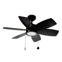 Ventilador LED De Techo 32" Negro 12W