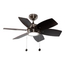 Ventilador LED De Techo 32" Niquel Satinado 12W