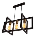 Lámpara Colgante Designers Bronce y Dorado 3 Luces 40W E27