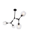 Lámpara de Techo Designers Negro 4 Luces 40W E27
