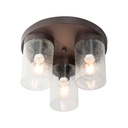 Lámpara de Techo Contemporánea Chocolate 40w E27 3 Luces