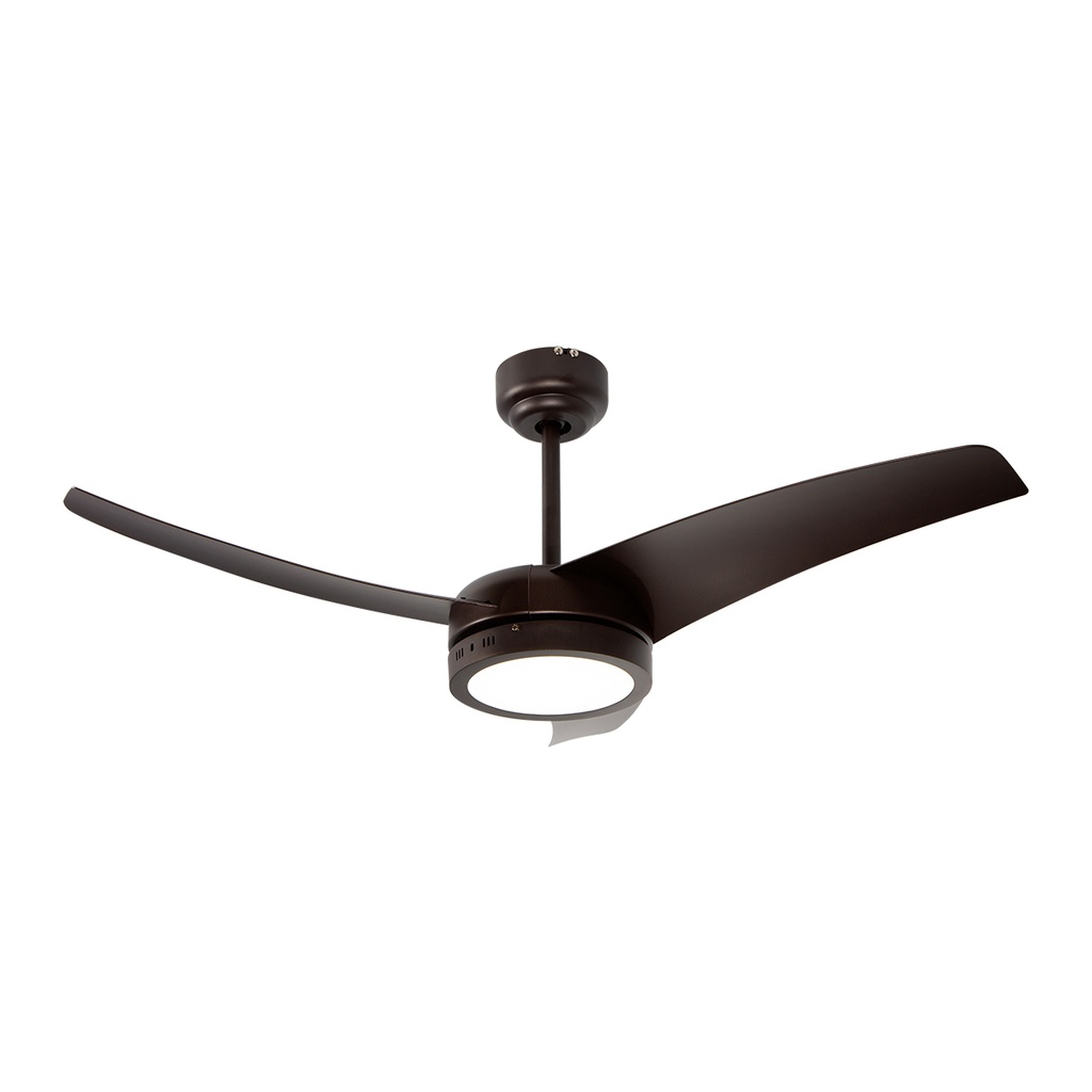 Ventilador LED De Techo 42" Chocolate 18W Con Control Remoto