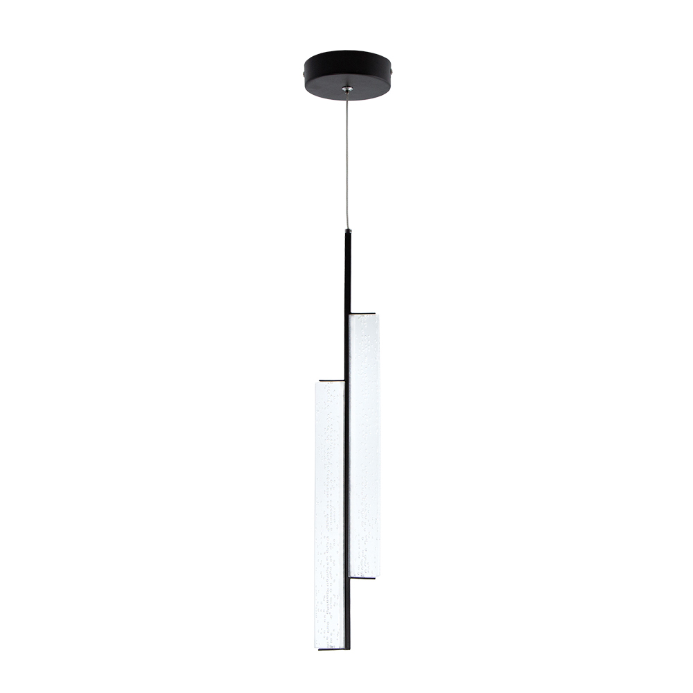 Lámpara Colgante LED Negro y Bronce Antiguo 1 Luz 12W E27