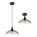 Lámpara de Techo / Colgante Negro Convertible E27 40w 1 Luz