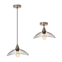 Lámpara de Techo / Colgante Cobre Convertible E27 40w 1 Luz