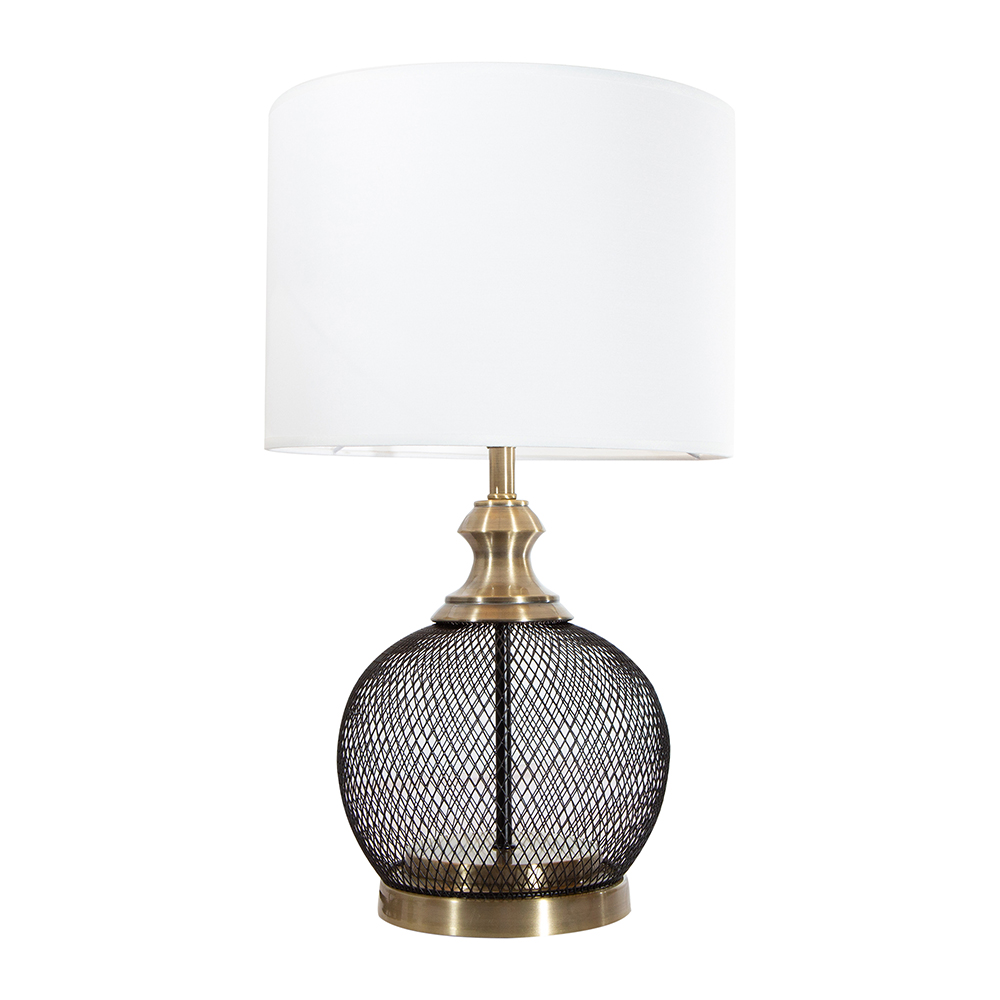 Lámpara de mesa, Negro 1L E27 60W