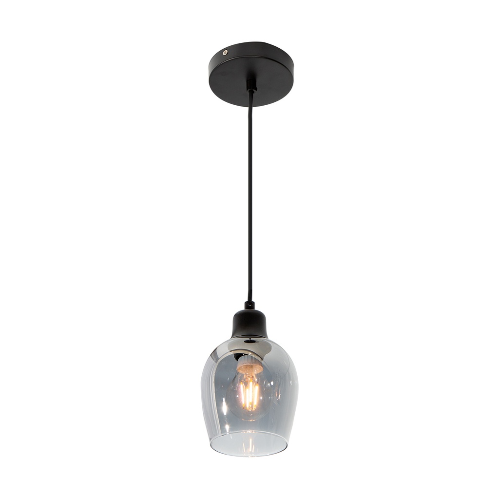 Lámpara Colgante Negra 1 Luz E27 60W