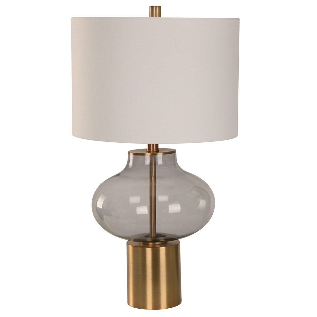 Lámpara de Mesa, Bronce 1L E27 100W
