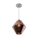 Lámpara Colgante Lumicentro Cromo y Cobre 40W E27 de 1 Luz