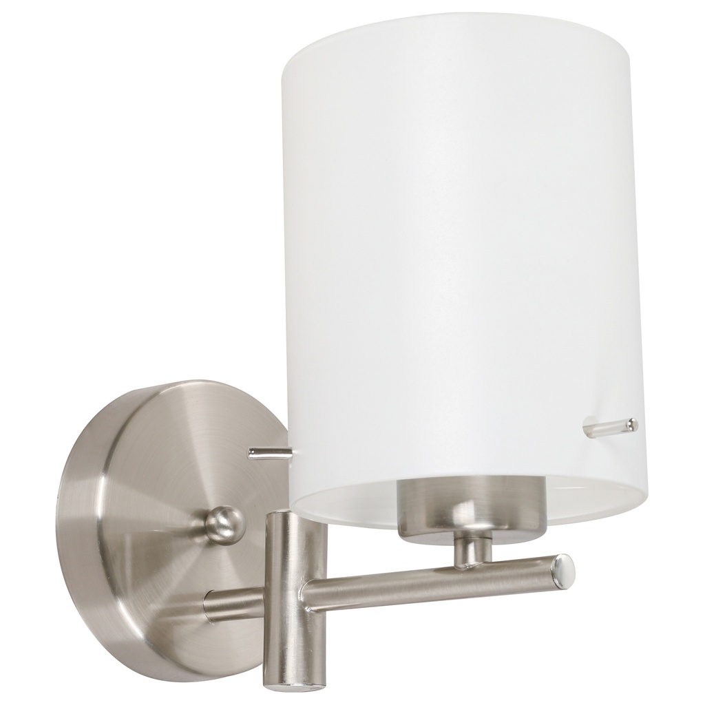 Aplique De Pared Níquel Satinado 60w E27 1 Luz