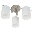 Lámpara De Techo Níquel Satinado 60w E27 3 Luces