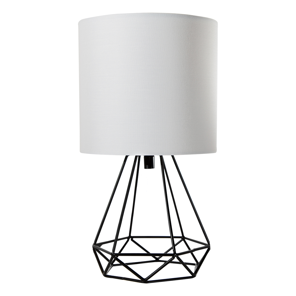 Lámpara de Mesa  Negro Mate Estilo Moderno  E27 40W 1 Luz