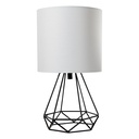 Lámpara de Mesa  Negro Mate Estilo Moderno  E27 40W 1 Luz