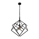 Lámpara Colgante Geometrica Vintage Negra E27 60w 1 Luz