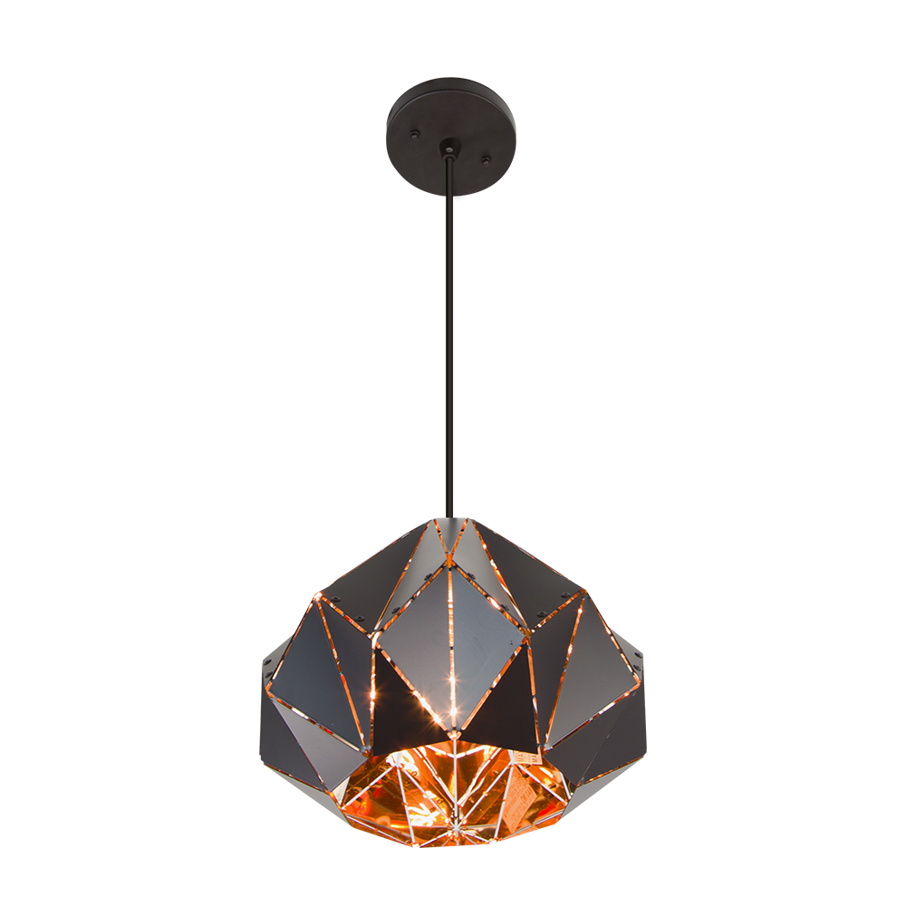 Lámpara Colgante Vintage E26 60w Negro 1 Luz