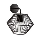 Lámpara de pared exterior, Negro 1L E27 10W