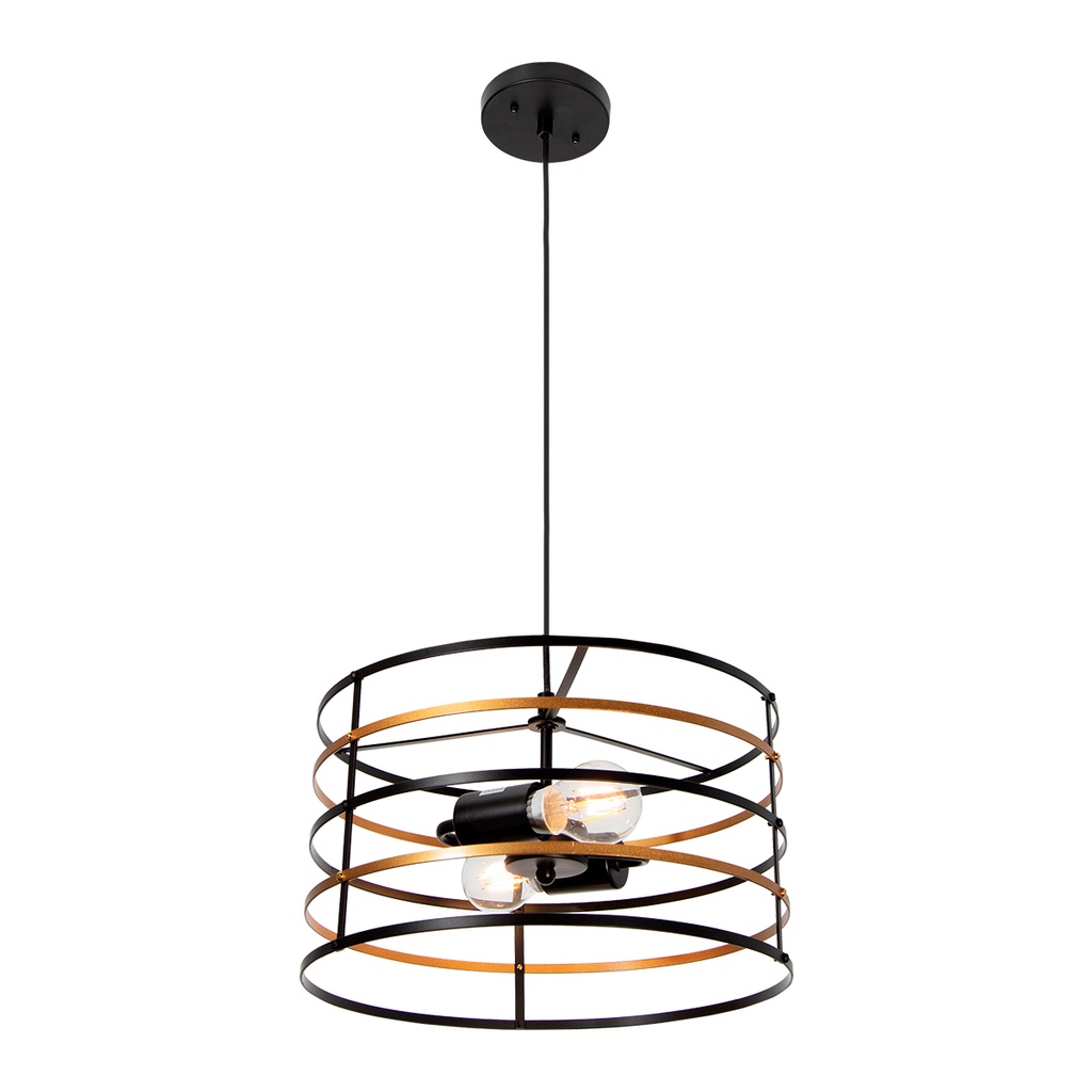 Lámpara Colgante Madera 3 Luces E27 40W