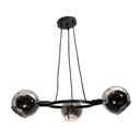 Lámpara colgante LED 3000K, acabado negro, 25W 1250 lm