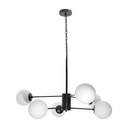 Lámpara Colgante Moderno Negro 40w E27 6 Luces