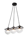 Lámpara Colgante Moderno Negro 40w E27 3 Luces