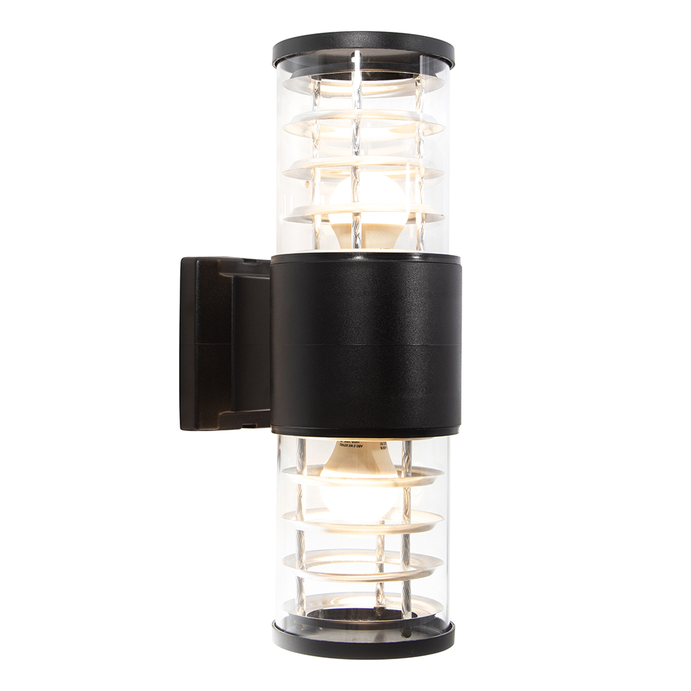 Lámpara para exterior negro 2L E27 10W Madrid