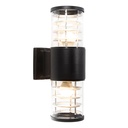 Lámpara para exterior negro 2L E27 10W Madrid