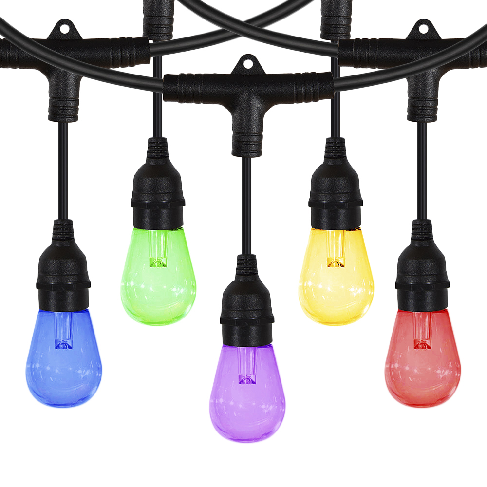 Tira LED 12 Luces Cadena 10 w Impermeable RGB Multicolor