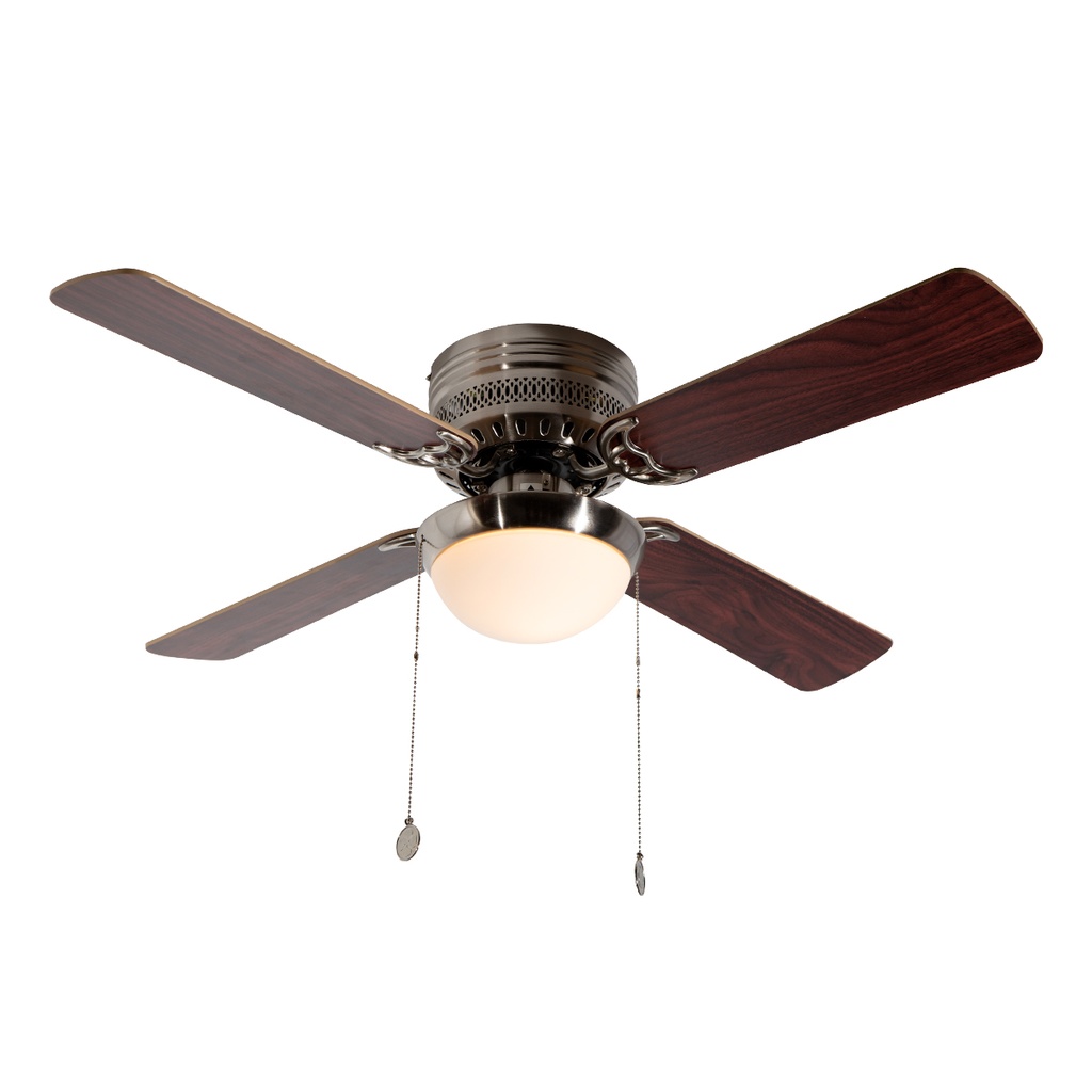 Ventilador De Techo 42" 4 Aspas 1L E27 Con Control De Cadena.