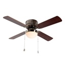 Ventilador De Techo 42" 4 Aspas 1L E27 Con Control De Cadena.