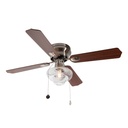 Ventilador de Techo 42 Madera 60W 4 Aspas Reversible 1 Luz