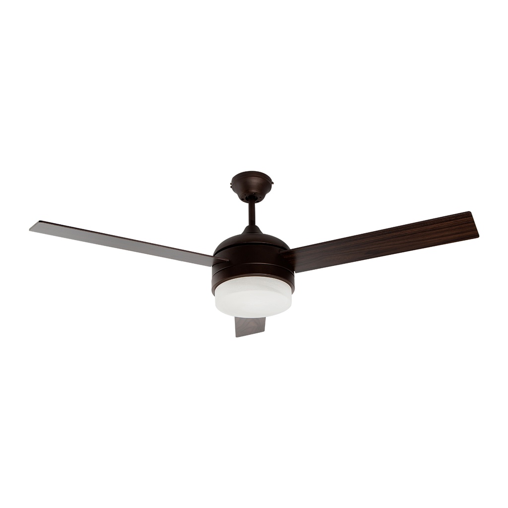 Ventilador De Techo 52" 3 Aspas 1L E27 Con Control De Pared.