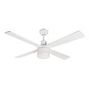 Ventilador de Techo 48 Blanco 60W 4 Aspas 1 Luz E27