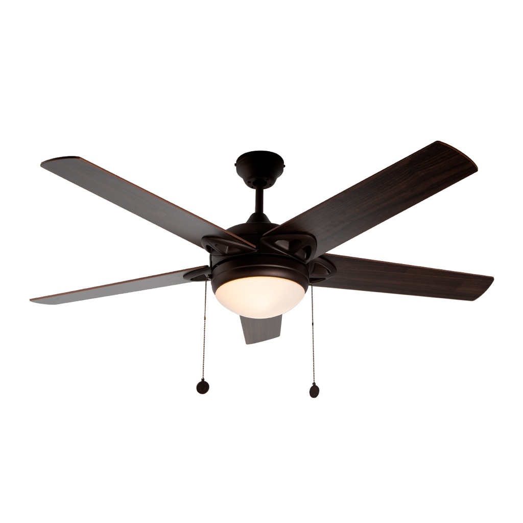 Ventilador De Techo 52" 5 Aspas 1L E27 Con Control De Cadena.