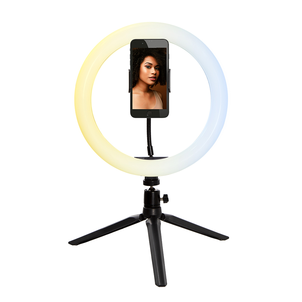 Aro de Luz LED para Selfie,  10 pulgadas con Trípode