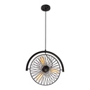 Lámpara Colgante  Negro Mate 40W E27 3 Luces